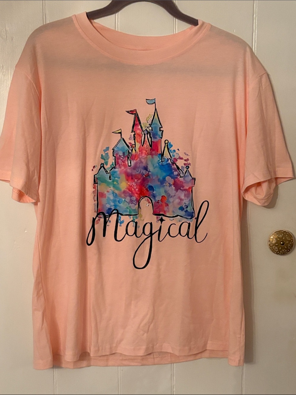 Women’s Magical Disney Castle Graphic Tee New XL